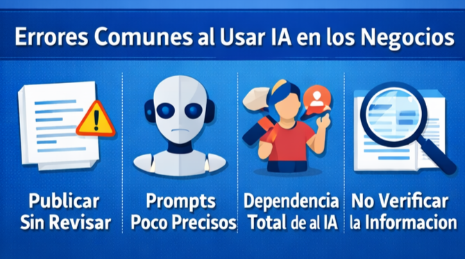 inteligencia artificial aplicada a los negocios: Errores comunes