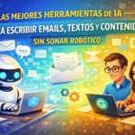 Las mejores herramientas IA para escribir emails, textos y contenido sin sonar robótico (2026