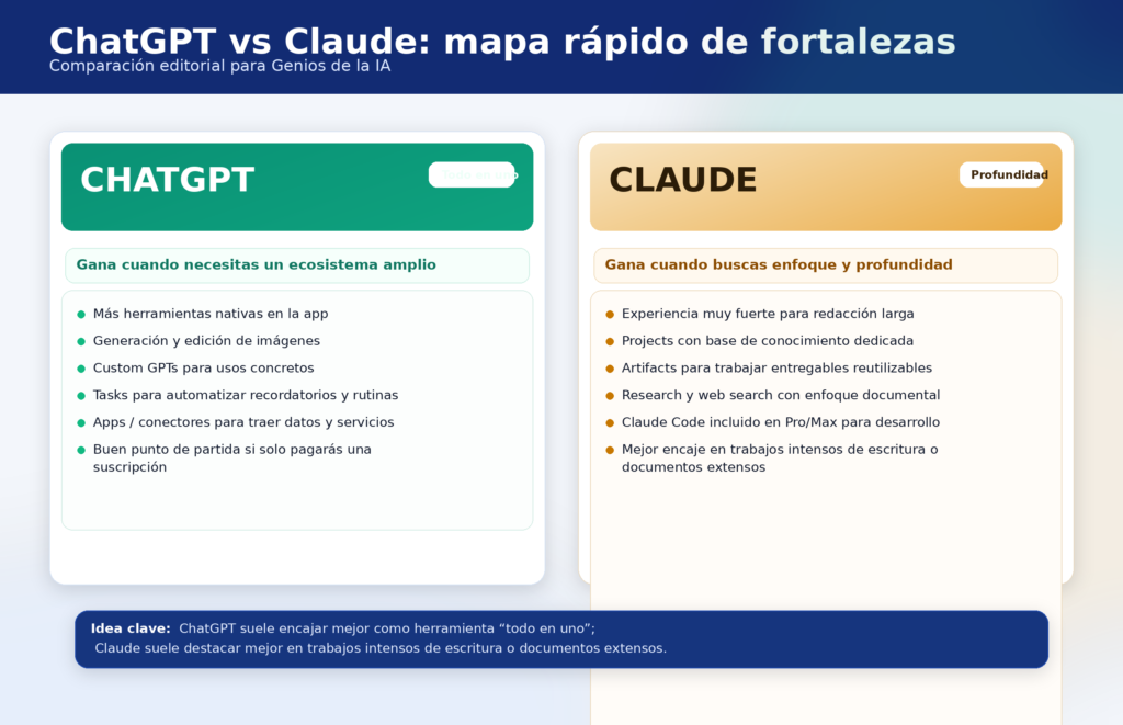 ChatGPT VS Claude: Comparación 