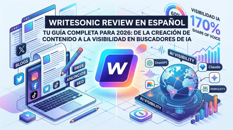 Writesonic Review 2026: ¿Vale la Pena? Análisis Honesto